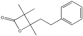 3,3,4-Trimethyl-4-(2-phenylethyl)oxetan-2-one Structure