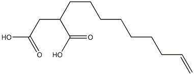 10-ウンデセン-1,2-ジカルボン酸 化学構造式