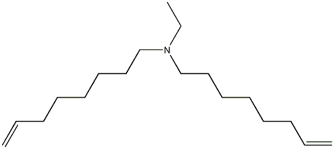 N-Ethyl-N,N-di(7-octenyl)amine Structure
