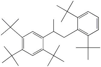 2-(2,4,5-Tri-tert-butylphenyl)-1-(2,6-di-tert-butylphenyl)propane Structure