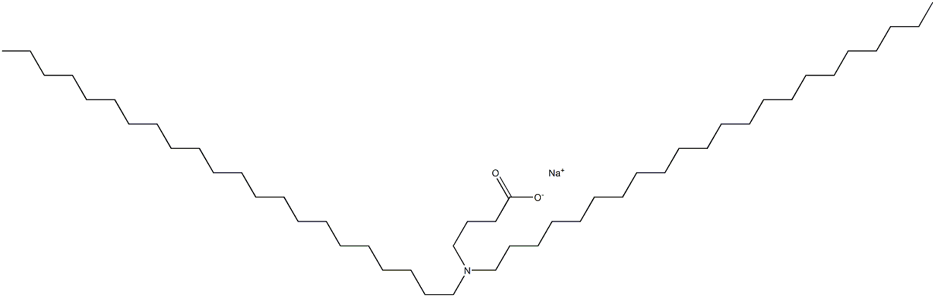4-(Didocosylamino)butyric acid sodium salt,,结构式