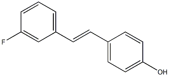 (E)-3'-Fluorostilbene-4-ol Struktur