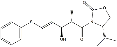  (4S)-4-Isopropyl-3-[(2S,3R)-3-hydroxy-2-methyl-5-phenylthio-4-pentenoyl]oxazolidin-2-one