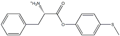 (S)-1-(4-Methylthiophenoxycarbonyl)-2-phenylethaneaminium Structure