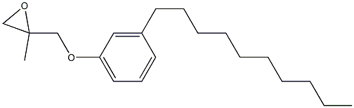3-Decylphenyl 2-methylglycidyl ether Struktur