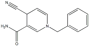 1-Benzyl-4-cyano-1,4-dihydro-3-pyridinecarboxamide 结构式