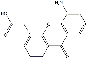 5-Amino-9-oxo-9H-xanthene-4-acetic acid,,结构式