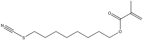 Methacrylic acid 8-thiocyanatooctyl ester Structure