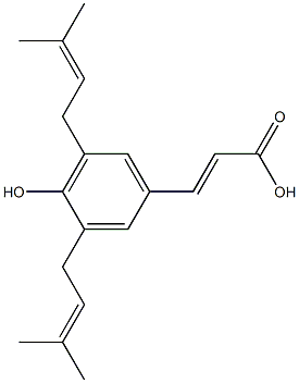 3,5-Bis(3-methyl-2-butenyl)-4-hydroxybenzenepropenoic acid|