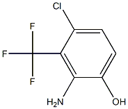 2-Amino-3-(trifluoromethyl)-4-chlorophenol,,结构式