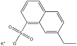 7-Ethyl-1-naphthalenesulfonic acid potassium salt Structure