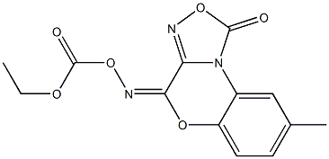 4-[(Ethoxycarbonyloxy)imino]-8-methyl-4H-[1,2,4]oxadiazolo[3,4-c][1,4]benzoxazin-1-one|