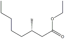 [S,(-)]-3-Methyloctanoic acid ethyl ester Struktur