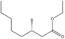 [S,(-)]-3-Methyloctanoic acid ethyl ester Structure