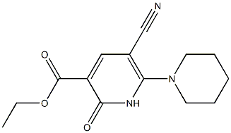 5-Cyano-6-piperidino-1,2-dihydro-2-oxopyridine-3-carboxylic acid ethyl ester