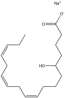 5-Hydroxylinoleic acid sodium salt Structure