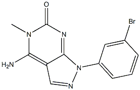 4-Amino-1-(3-bromophenyl)-5-methyl-1H-pyrazolo[3,4-d]pyrimidin-6(5H)-one|