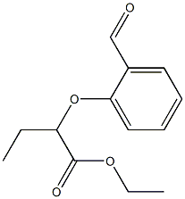 2-(2-ホルミルフェノキシ)酪酸エチル 化学構造式