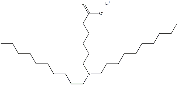 6-(ジデシルアミノ)ヘキサン酸リチウム 化学構造式