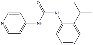 1-[(2-イソプロピルフェニル)]-3-(ピリジン-4-イル)尿素 化学構造式