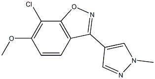 7-Chloro-6-methoxy-3-(1-methyl-1H-pyrazol-4-yl)-1,2-benzisoxazole|