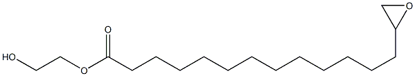 14,15-Epoxypentadecanoic acid 2-hydroxyethyl ester Structure