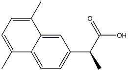 [S,(+)]-2-(5,8-Dimethyl-2-naphtyl)propionic acid Structure