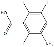 5-Amino-2,3,6-triiodobenzoic acid 结构式