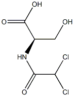 (R)-2-[(Dichloroacetyl)amino]-3-hydroxypropanoic acid Struktur
