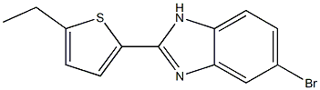 5-Bromo-2-(5-ethylthiophen-2-yl)-1H-benzimidazole 结构式