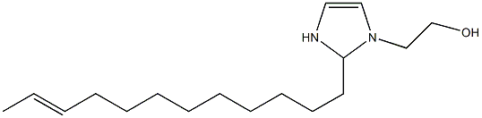 2-(10-Dodecenyl)-4-imidazoline-1-ethanol,,结构式