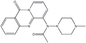 6-[(4-Methylpiperazin-1-yl)acetylamino]-11H-pyrido[2,1-b]quinazolin-11-one Structure