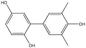 3',5'-Dimethyl-1,1'-biphenyl-2,4',5-triol,,结构式