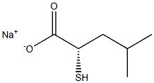 [S,(+)]-2-Mercapto-4-methylvaleric acid sodium salt,,结构式