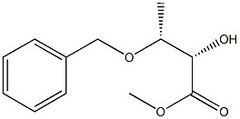 (2S,3R)-2-ヒドロキシ-3-(ベンジルオキシ)酪酸メチル 化学構造式