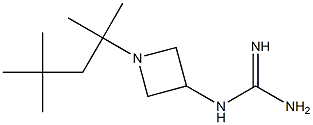 1-[1-(1,1,3,3-Tetramethylbutyl)-3-azetidinyl]guanidine Struktur