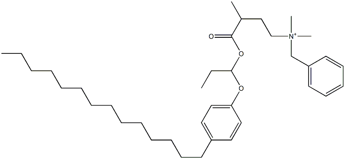 N,N-Dimethyl-N-benzyl-N-[3-[[1-(4-tetradecylphenyloxy)propyl]oxycarbonyl]butyl]aminium|