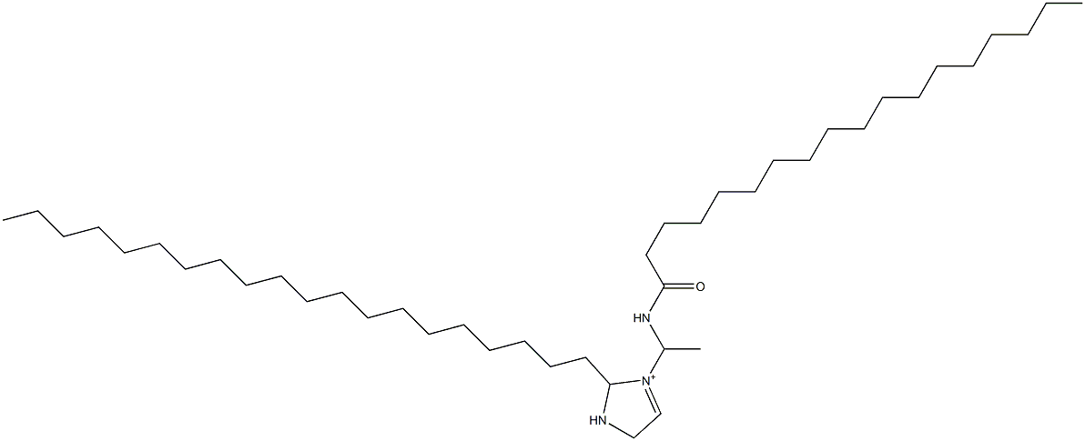 2-Icosyl-3-[1-(stearoylamino)ethyl]-3-imidazoline-3-ium Structure