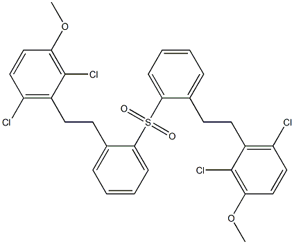 [2-(2,6-Dichloro-3-methoxyphenyl)ethyl]phenyl sulfone,,结构式