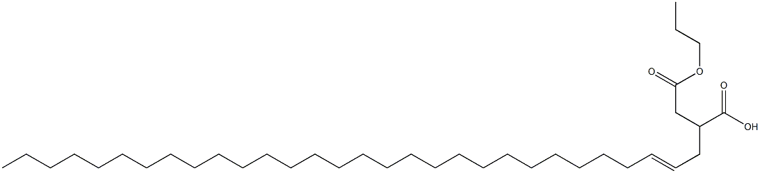 2-(2-Triacontenyl)succinic acid 1-hydrogen 4-propyl ester Struktur