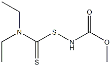N-[(Diethylamino)(thiocarbonyl)thio]carbamic acid methyl ester Structure