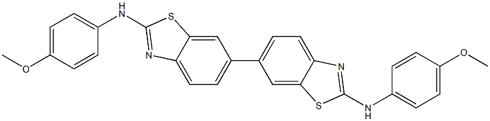 2,2'-Bis(4-methoxyphenylamino)-6,6'-bibenzothiazole Structure