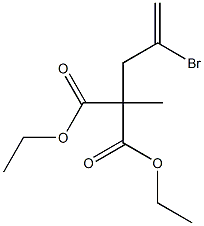  2-Methyl-2-(2-bromo-2-propenyl)malonic acid diethyl ester