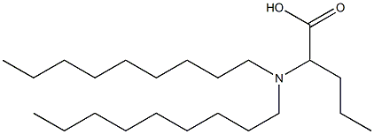 2-(Dinonylamino)valeric acid Structure