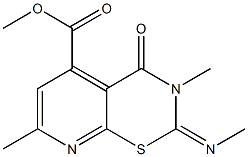 3,4-Dihydro-3,7-dimethyl-2-(methylimino)-4-oxo-2H-pyrido[3,2-e][1,3]thiazine-5-carboxylic acid methyl ester