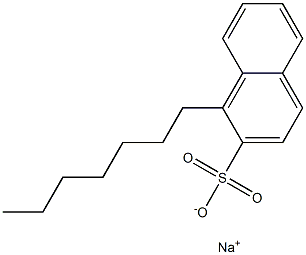 1-Heptyl-2-naphthalenesulfonic acid sodium salt,,结构式