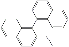 2-(Methylthio)-1,1'-binaphthalene Structure