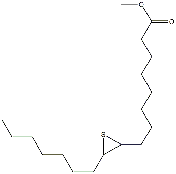 9,10-エピチオヘプタデカン酸メチル 化学構造式