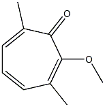 2-Methoxy-3,7-dimethylcyclohepta-2,4,6-trien-1-one Structure