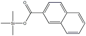 Naphthalene-2-carboxylic acid trimethylsilyl ester Struktur